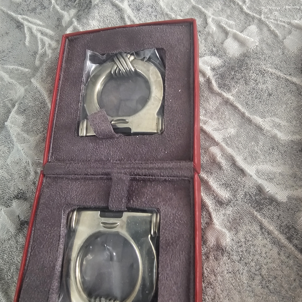 Salvatore Ferragamo Silver Belt Buckle Set
